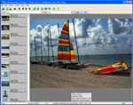 Digital picture album thumbnails with annotations